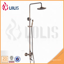 China suppliers antique brass rainfall single handle tub mixer rain shower set